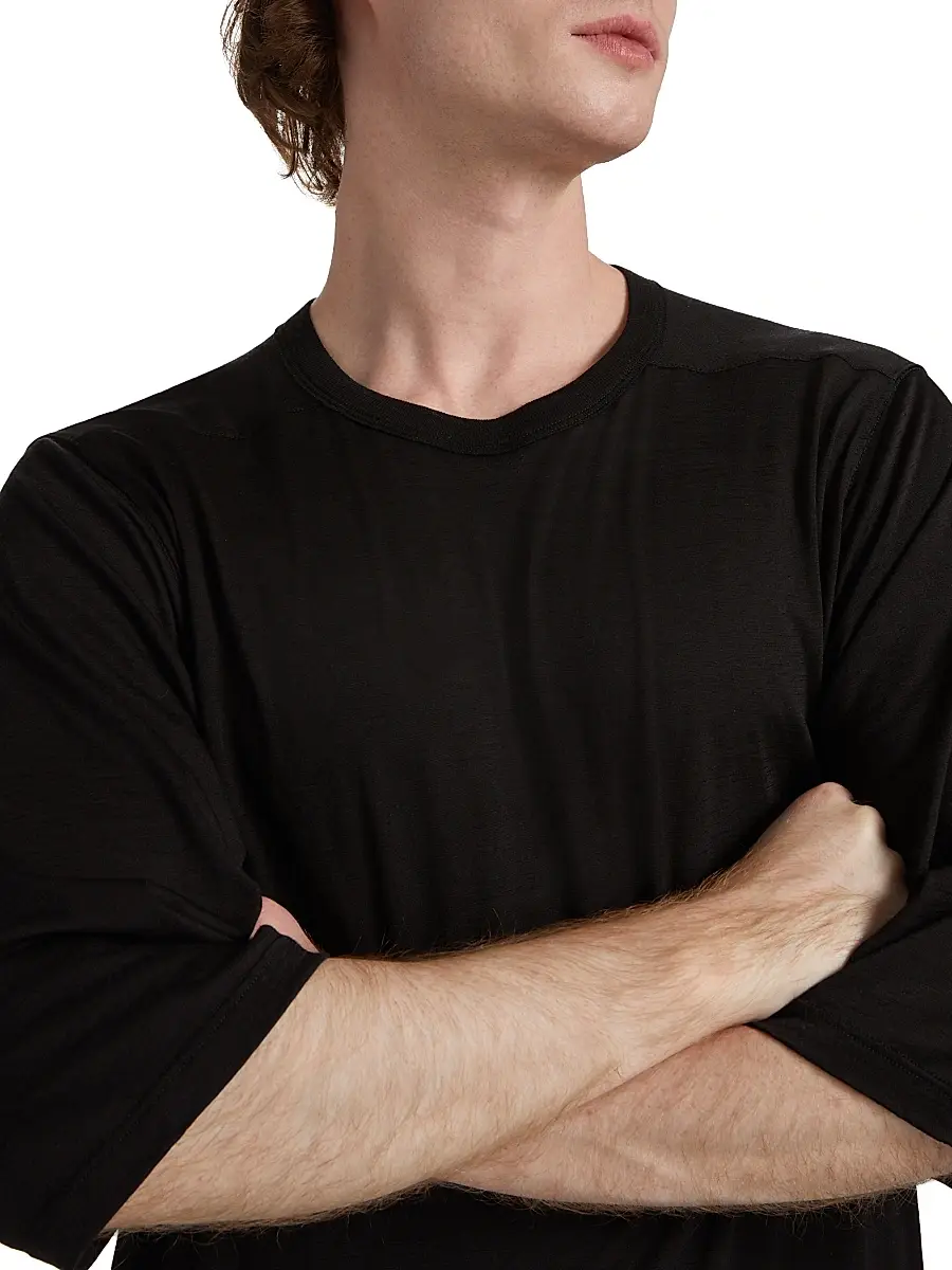 Rick Owens Men's Oversized Cotton T-Shirt | Thumbnail 6