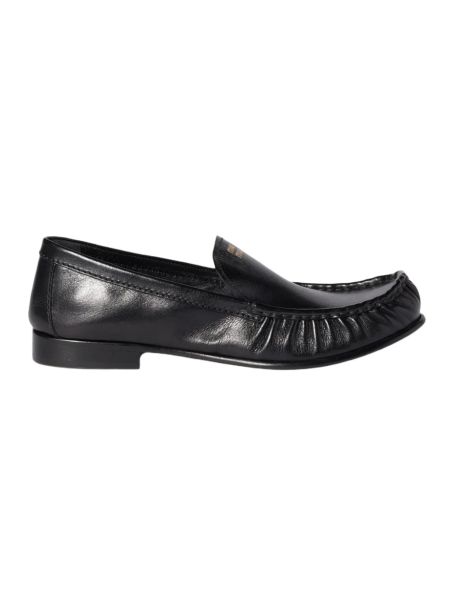 Miu Miu Women's Buffalo Leather Loafers