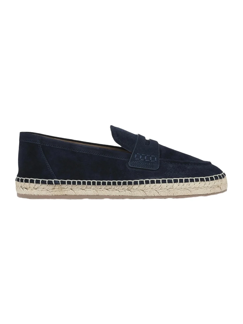 Men's Lido Suede Espadrille Penny Loafers
