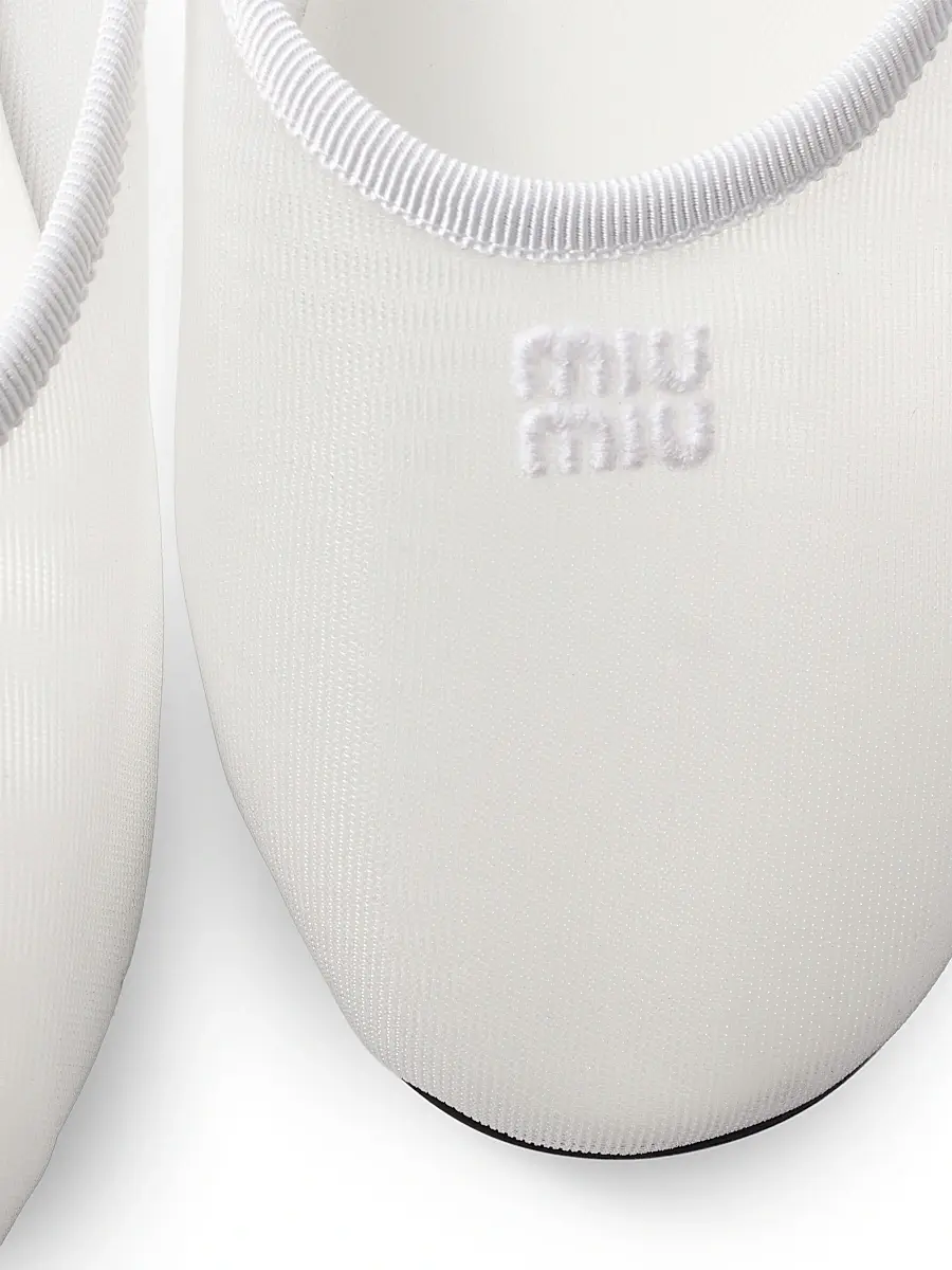 Miu Miu Women's Mesh Fabric Slippers | Thumbnail 3