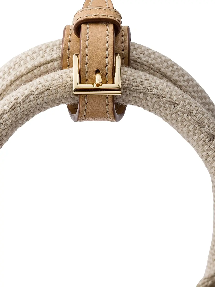 Prada Women's Jardinière Small Cotton Canvas Top Handle Bag | Thumbnail 5