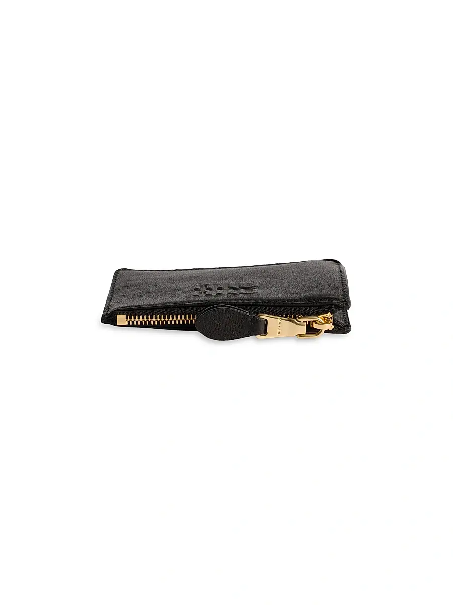 Miu Miu Women's Nappa Leather Card Holder | Thumbnail 3 Miu Miu Women's Nappa Leather Card Holder | Thumbnail 3