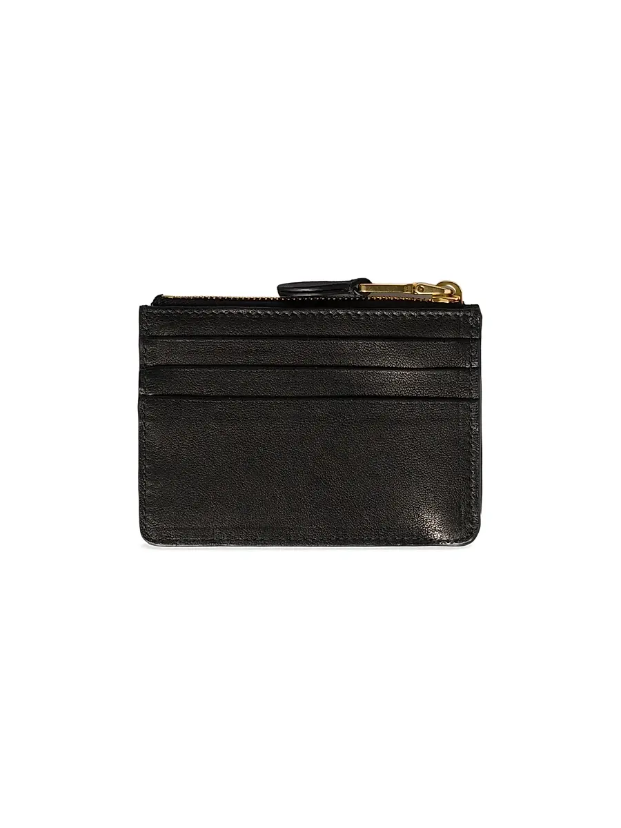 Miu Miu Women's Nappa Leather Card Holder | Thumbnail 4 Miu Miu Women's Nappa Leather Card Holder | Thumbnail 4
