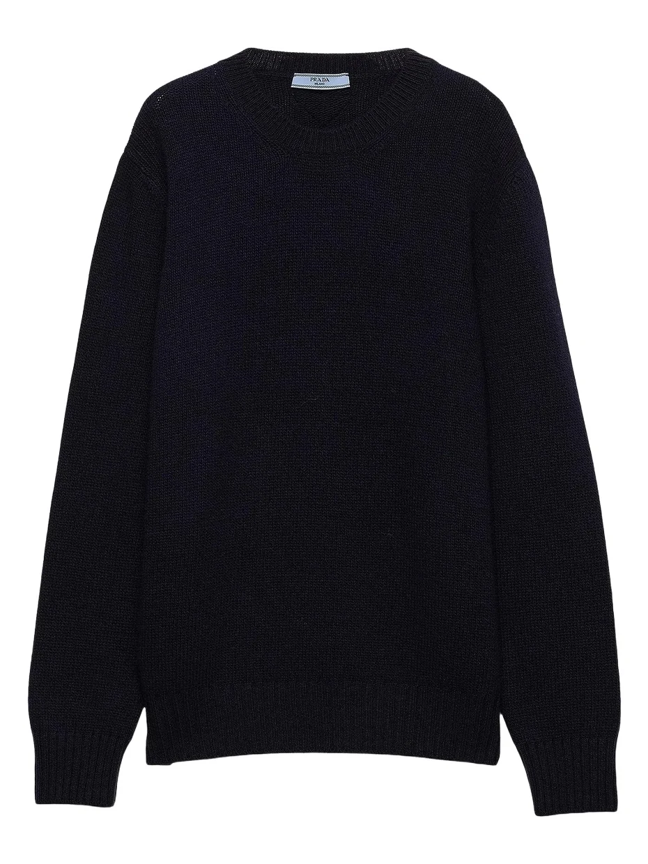 Women's Wool and Cashmere Crew-Neck Sweater