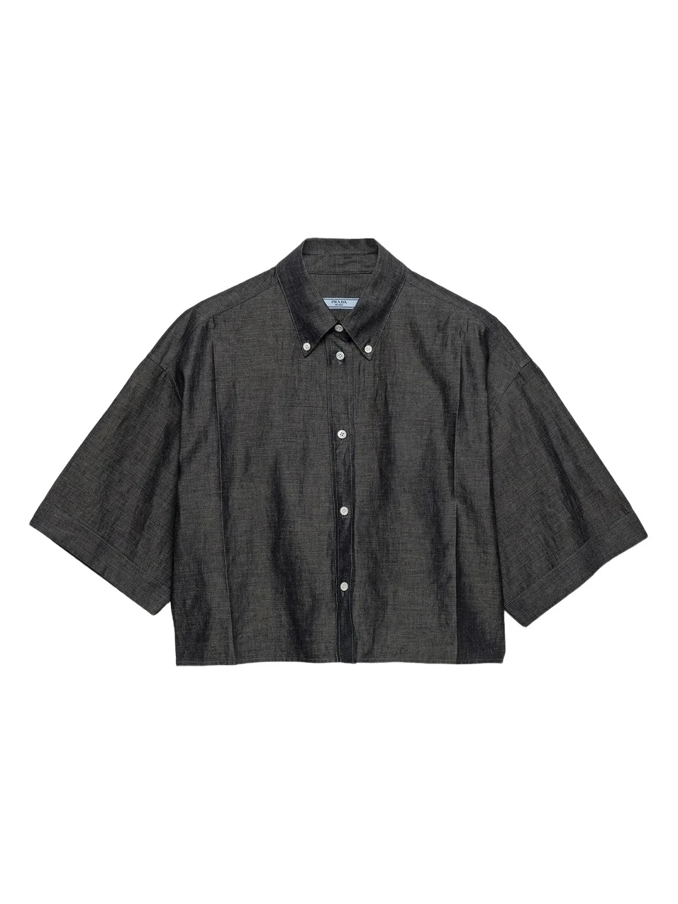 Prada Women's Short-Sleeved Chambray Shirt