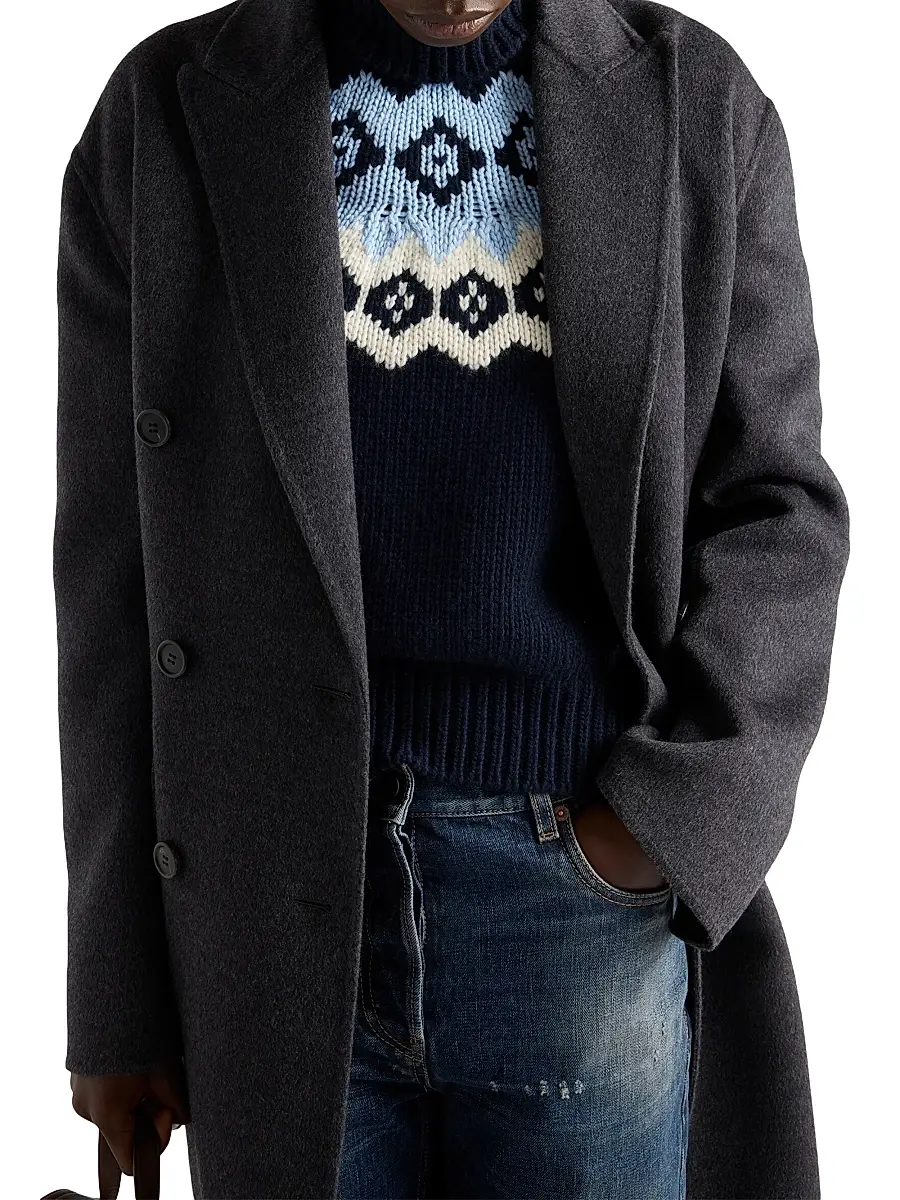 Prada Women's Wool and Cashmere Sweater | Thumbnail 2 Prada Women's Wool and Cashmere Sweater | Thumbnail 2