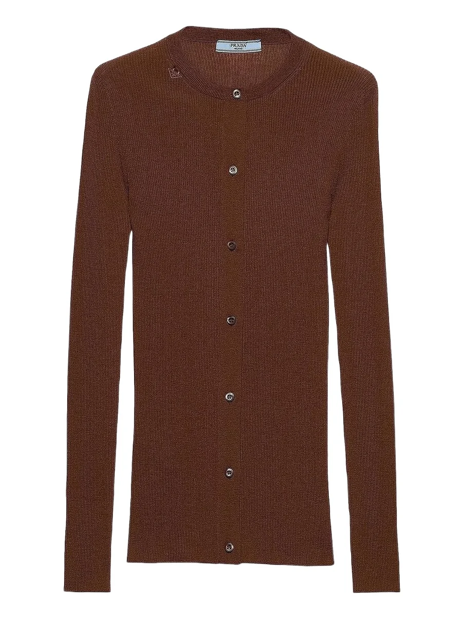 Women's Ribbed Knit Wool Cardigan Women's Ribbed Knit Wool Cardigan