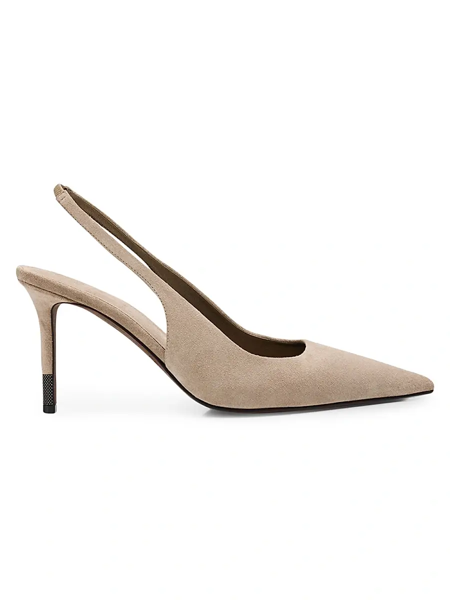 Brunello Cucinelli Women's 80MM Suede Slingback Pumps