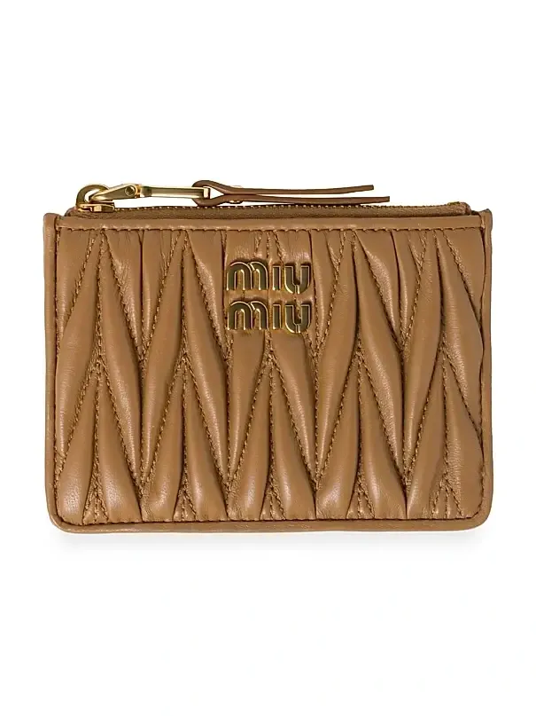 Women's Matelassé Nappa Leather Card Holder Women's Matelassé Nappa Leather Card Holder