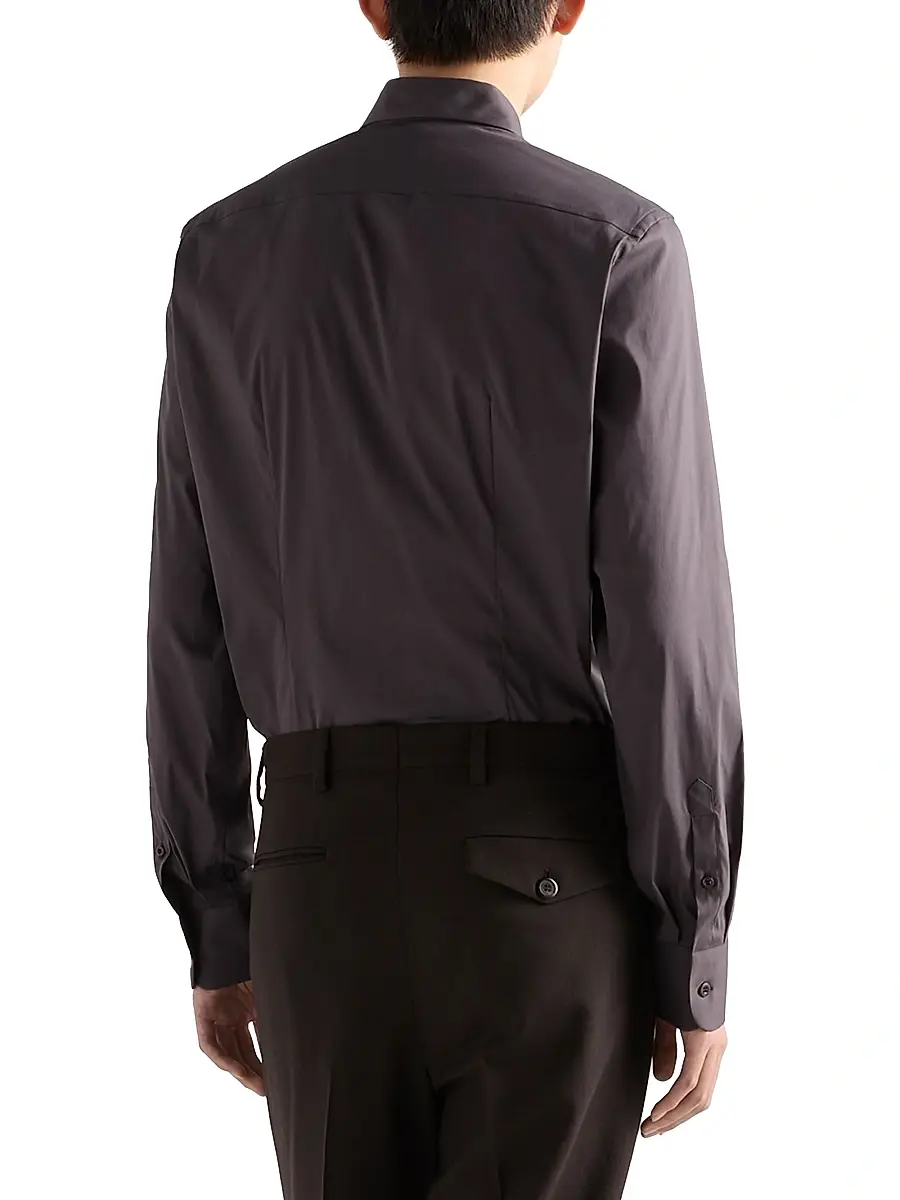 Prada Men's Stretch Cotton Shirt | Thumbnail 3
