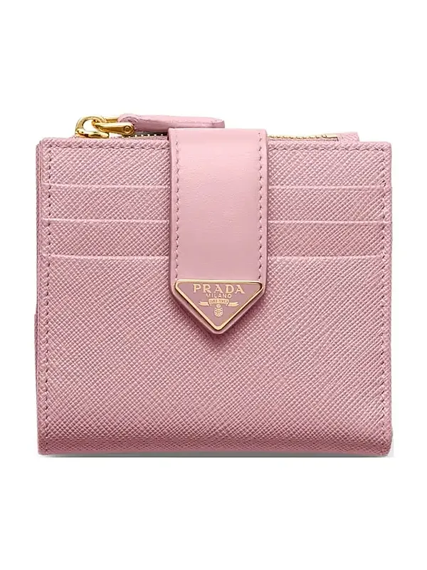 Women's Small Saffiano and Smooth Leather Wallet Women's Small Saffiano and Smooth Leather Wallet