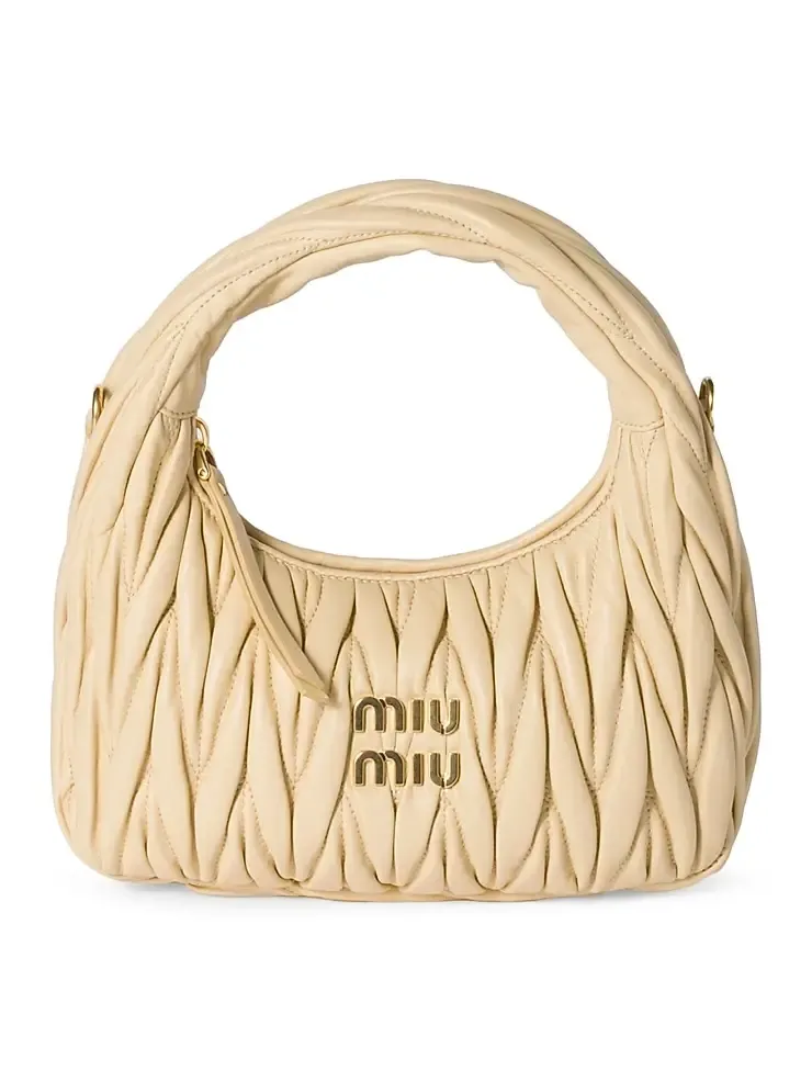 Women's Wander Matelassé Nappa Leather Hobo Bag Women's Wander Matelassé Nappa Leather Hobo Bag