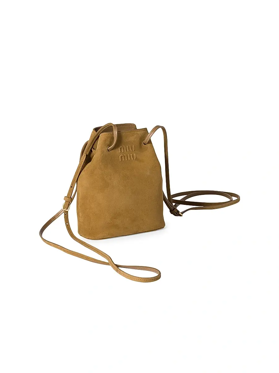 Miu Miu Women's Suede Pouch | Thumbnail 2 Miu Miu Women's Suede Pouch | Thumbnail 2