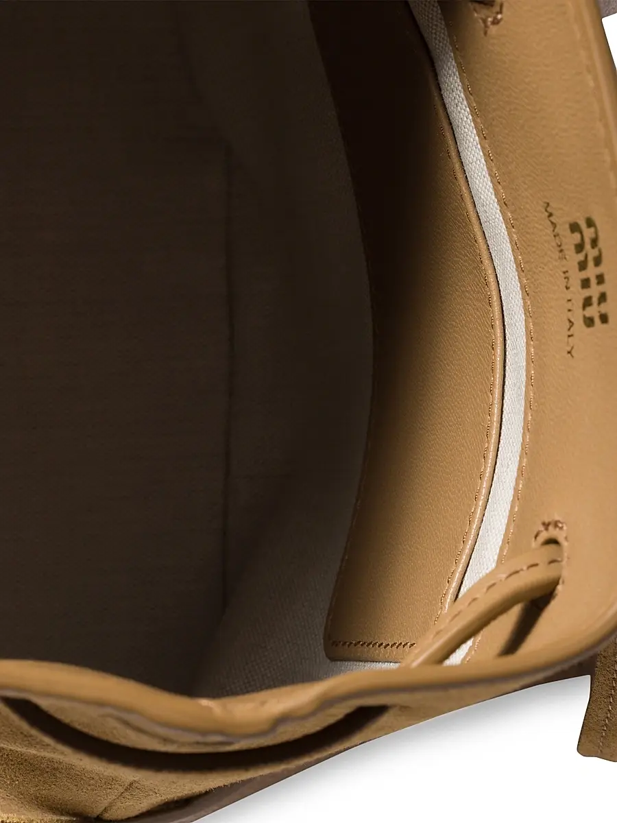 Miu Miu Women's Suede Pouch | Thumbnail 4 Miu Miu Women's Suede Pouch | Thumbnail 4