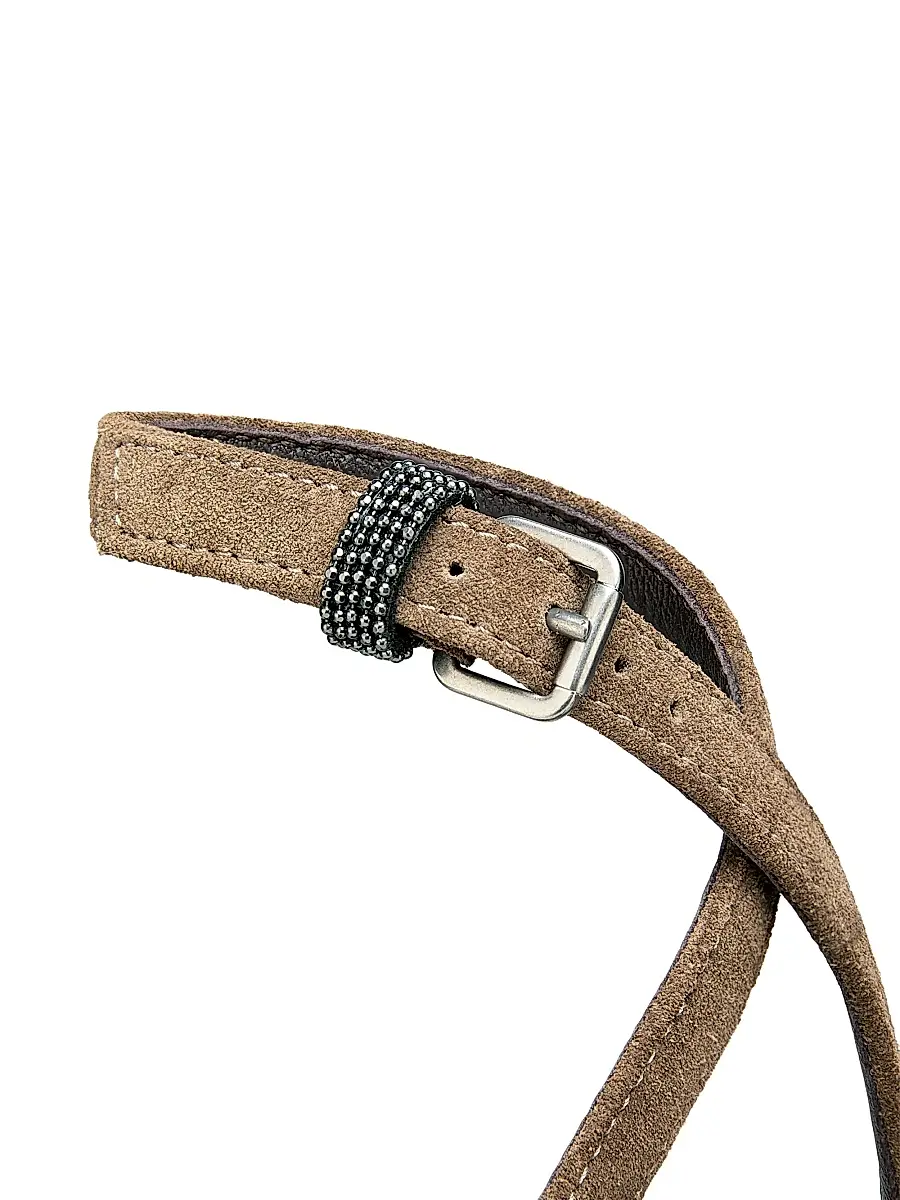 Brunello Cucinelli Women's 80MM Suede Ankle Wrap Espadrilles | Thumbnail 5