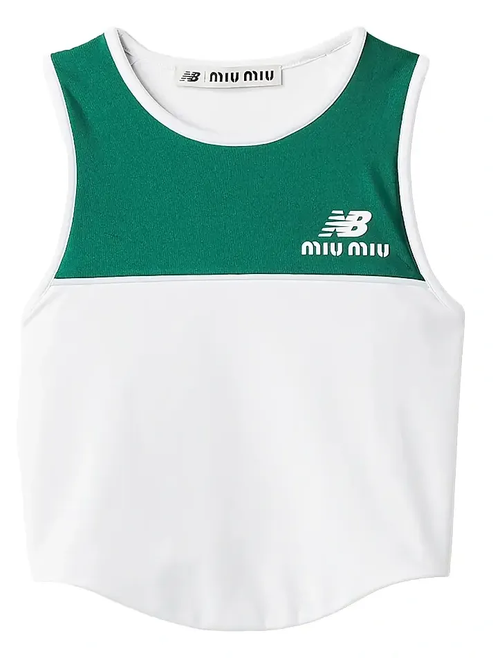 Miu Miu Women's New Balance x with Coco Gauff Stretch Technical Jersey Top