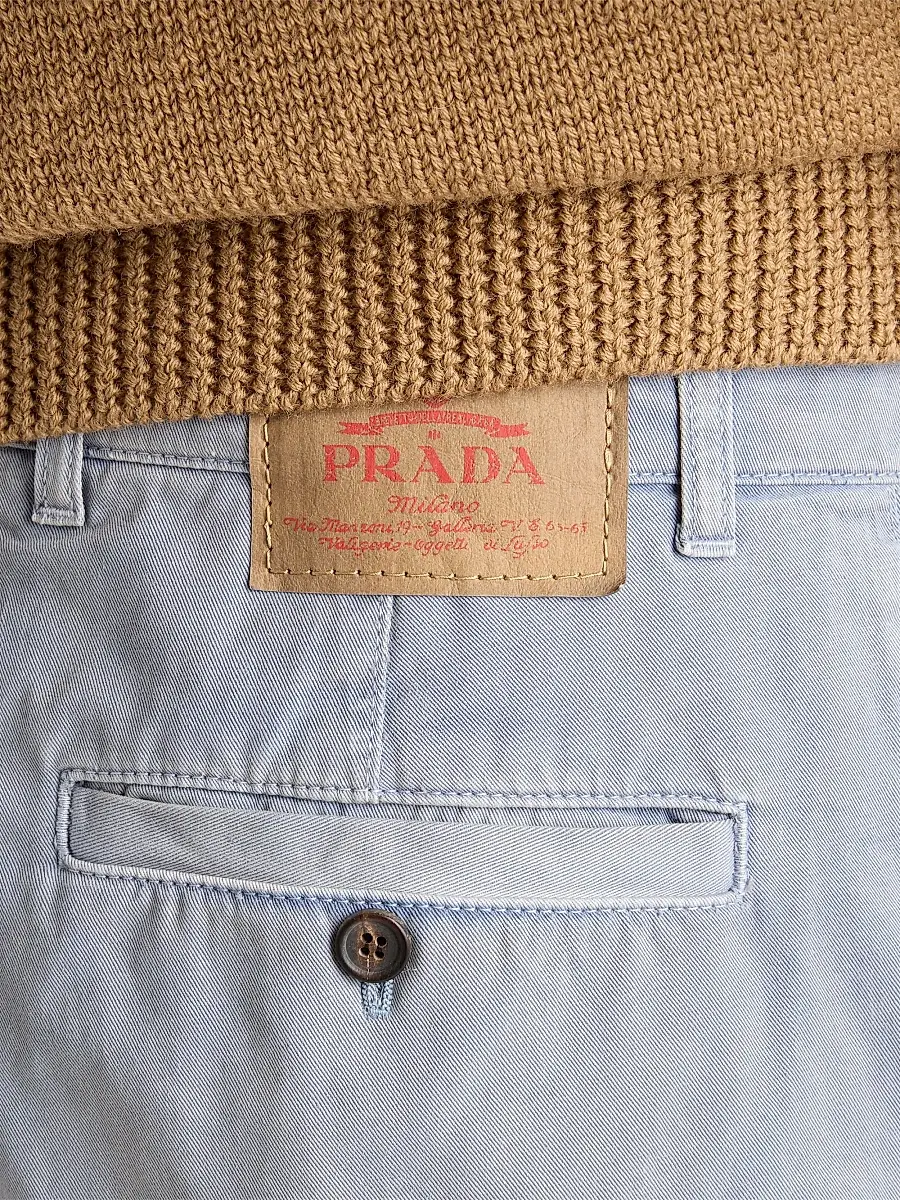 Prada Men's Washed Gabardine Jeans | Thumbnail 5 Prada Men's Washed Gabardine Jeans | Thumbnail 5