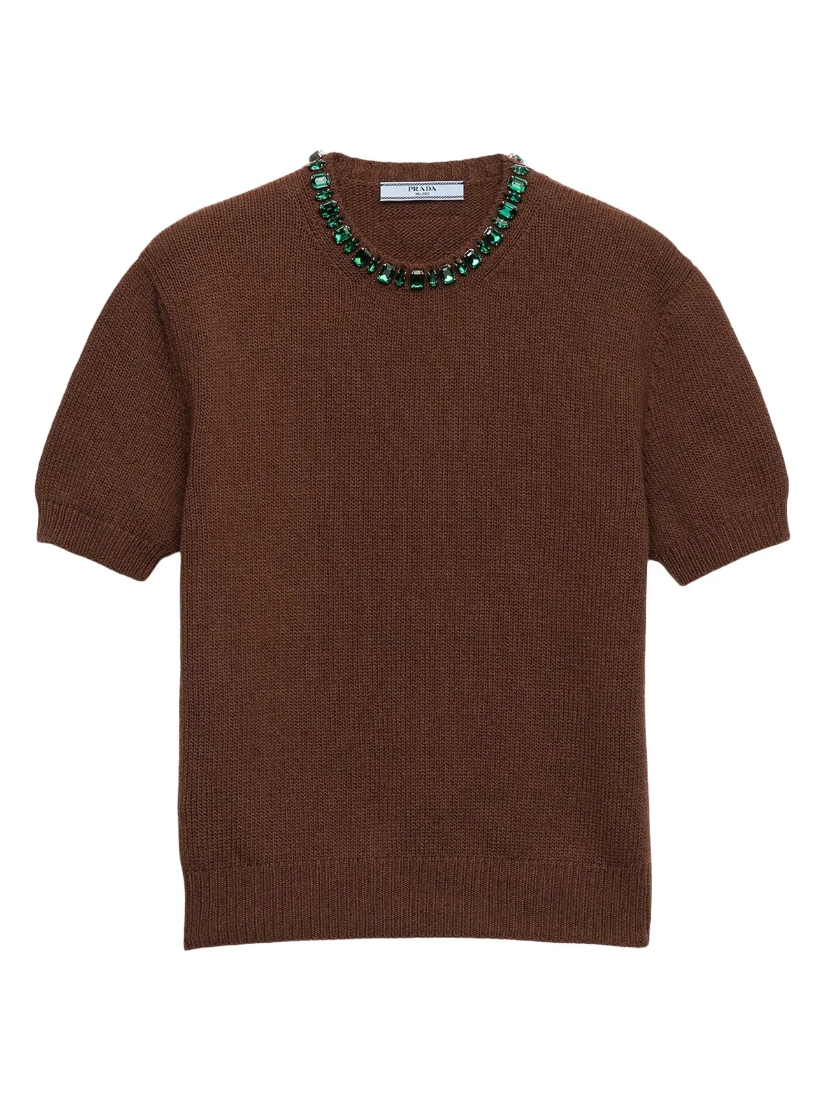 Prada Women's Wool and Cashmere Crew-Neck Sweater