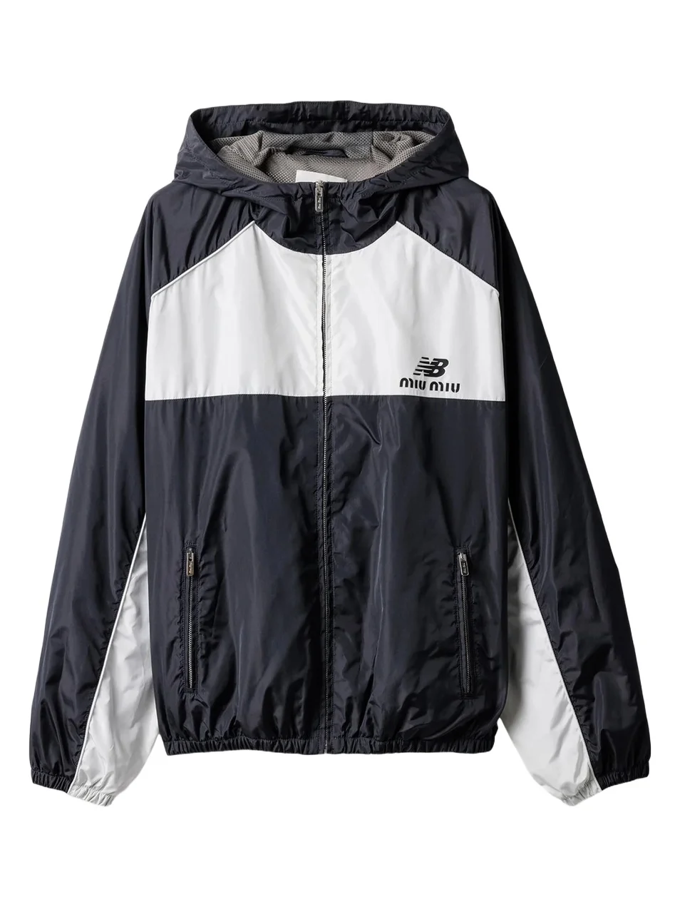 Miu Miu Women's New Balance X with Coco Gauff Technical Poplin Hoodie Jacket