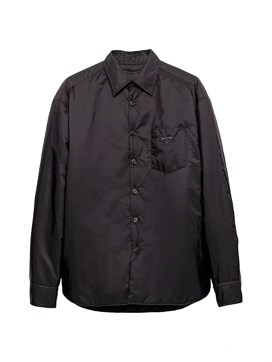 Prada Men's Light Re-Nylon Shirt - Black | Image 1 Prada Men's Light Re-Nylon Shirt - Black | Image 1