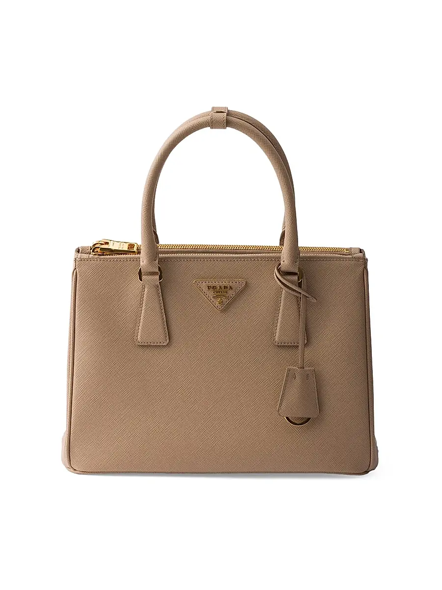 Prada Women's Galleria Saffiano Leather Top Handle Bag - Light Beige | Image 1 Prada Women's Galleria Saffiano Leather Top Handle Bag - Light Beige | Image 1