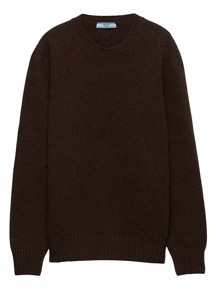 Women's Wool and Cashmere Crew-Neck Sweater