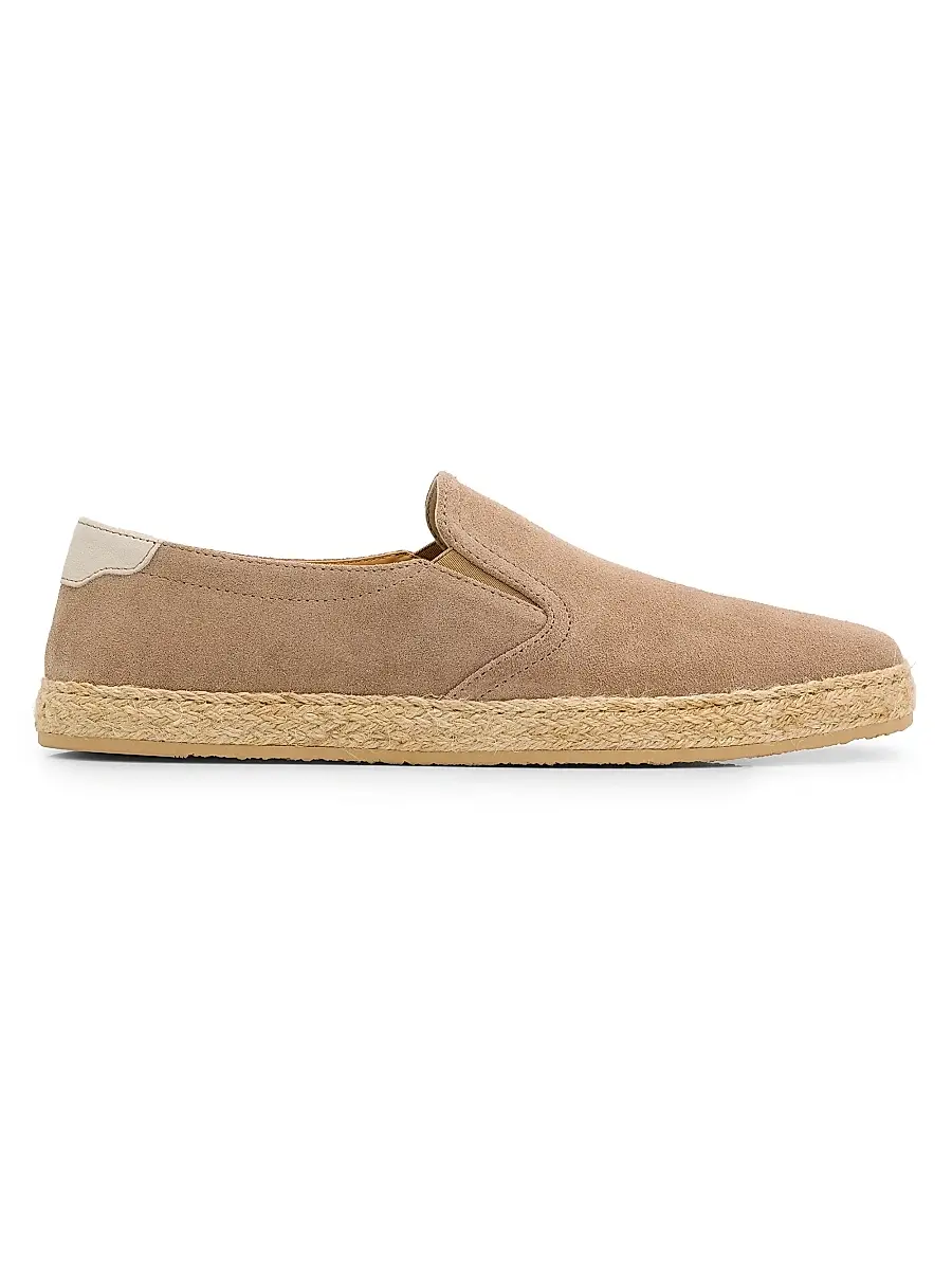 Brunello Cucinelli Men's Suede Braided-Midsole Espadrilles | Image 1 Brunello Cucinelli Men's Suede Braided-Midsole Espadrilles | Image 1