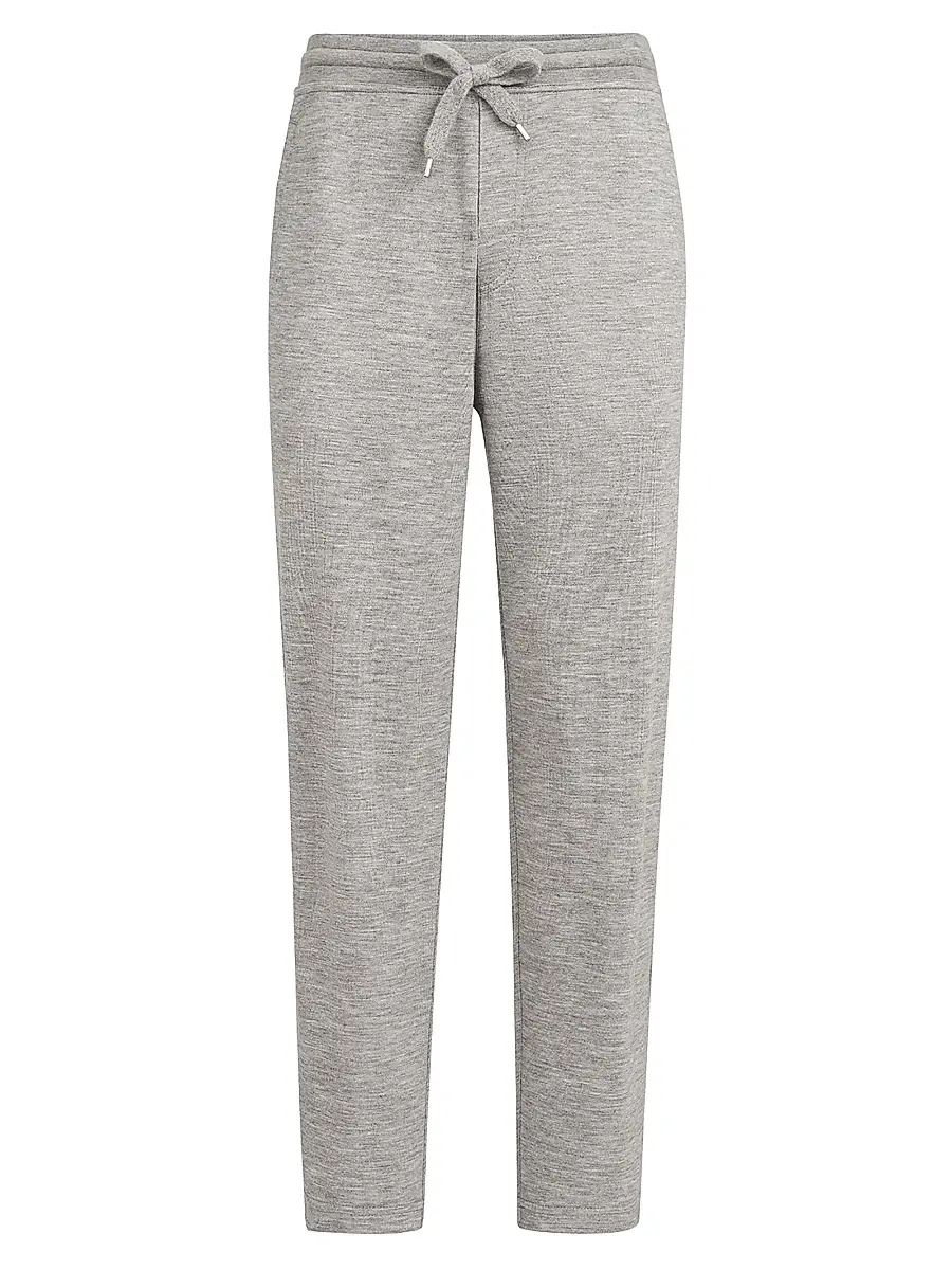 Brunello Cucinelli Men's Cashmere and Silk French Terry Trousers - Grey - Size XXXXL | Image 1 Brunello Cucinelli Men's Cashmere and Silk French Terry Trousers - Grey - Size XXXXL | Image 1