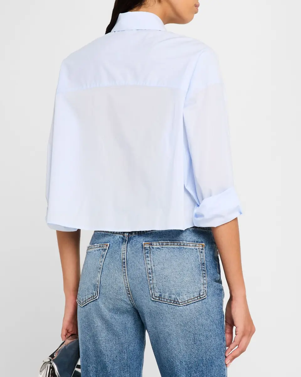 TWP Soon To Be Ex Superfine Cotton Button-Front Shirt | Thumbnail 3 TWP Soon To Be Ex Superfine Cotton Button-Front Shirt | Thumbnail 3