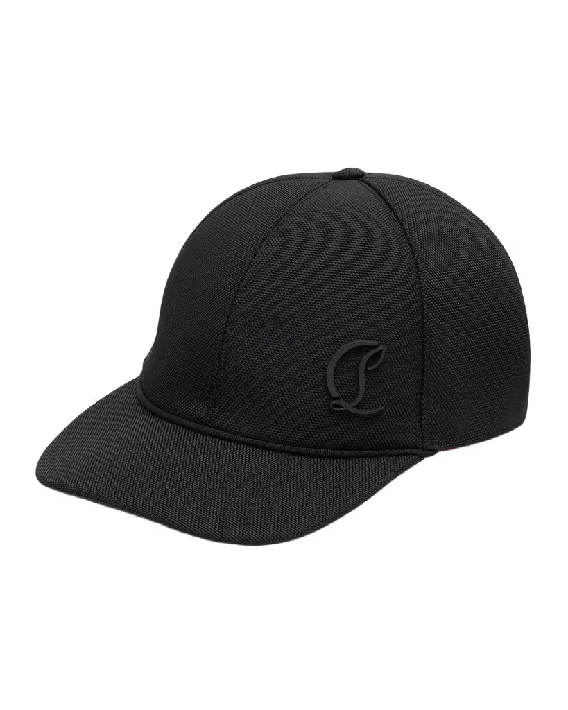 Christian Louboutin Men's Mooncrest Canvas Baseball Cap | Image 1 Christian Louboutin Men's Mooncrest Canvas Baseball Cap | Image 1
