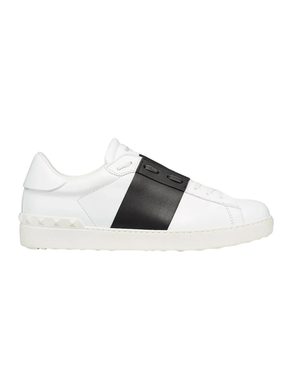Valentino Men's Calfskin Open Sneakers