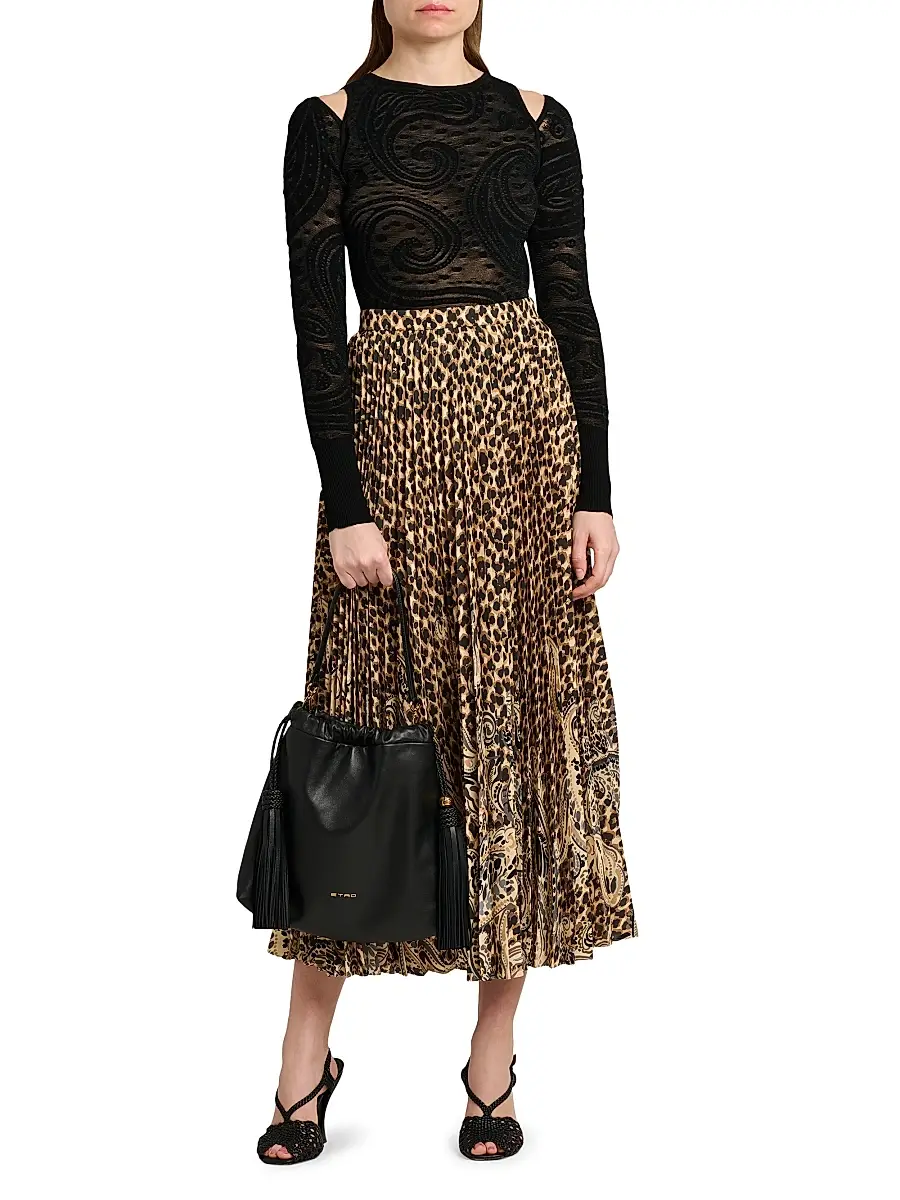 Etro Women's Kalispera Large Leather Shoulder Bag | Thumbnail 2 Etro Women's Kalispera Large Leather Shoulder Bag | Thumbnail 2