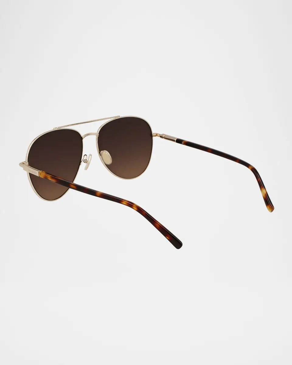 Ferragamo Men's SF316S Prisma Metal Aviator Sunglasses | Thumbnail 2 Ferragamo Men's SF316S Prisma Metal Aviator Sunglasses | Thumbnail 2