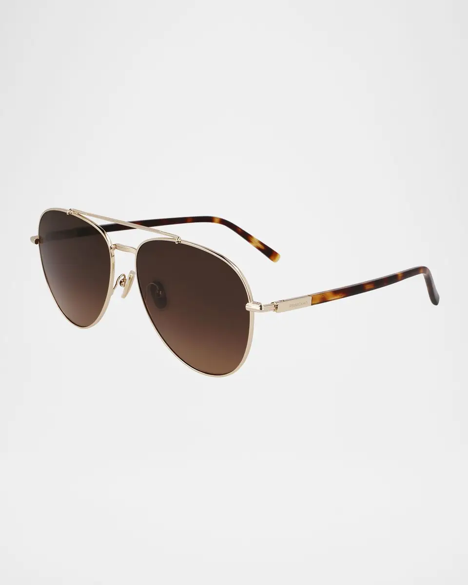 Ferragamo Men's SF316S Prisma Metal Aviator Sunglasses | Thumbnail 3 Ferragamo Men's SF316S Prisma Metal Aviator Sunglasses | Thumbnail 3