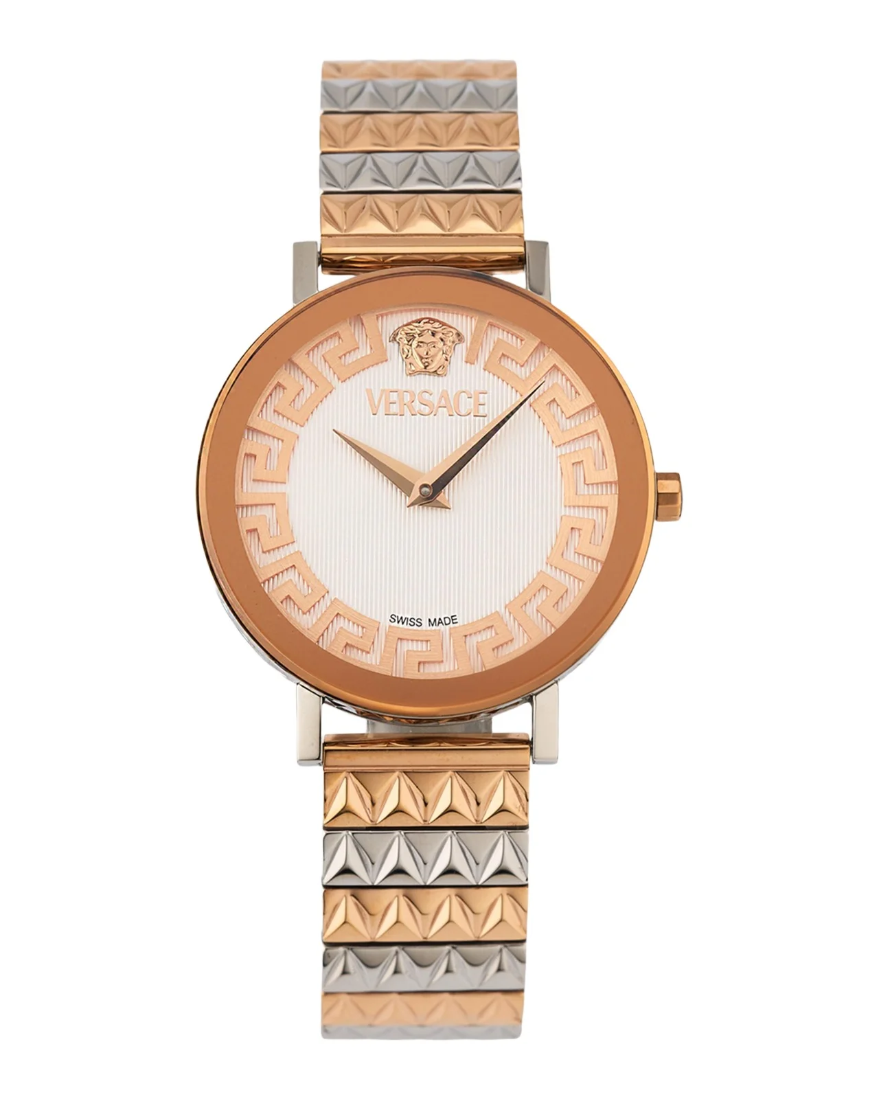 Versace 35mm Daedalus Watch with Bracelet Strap, Two Tone