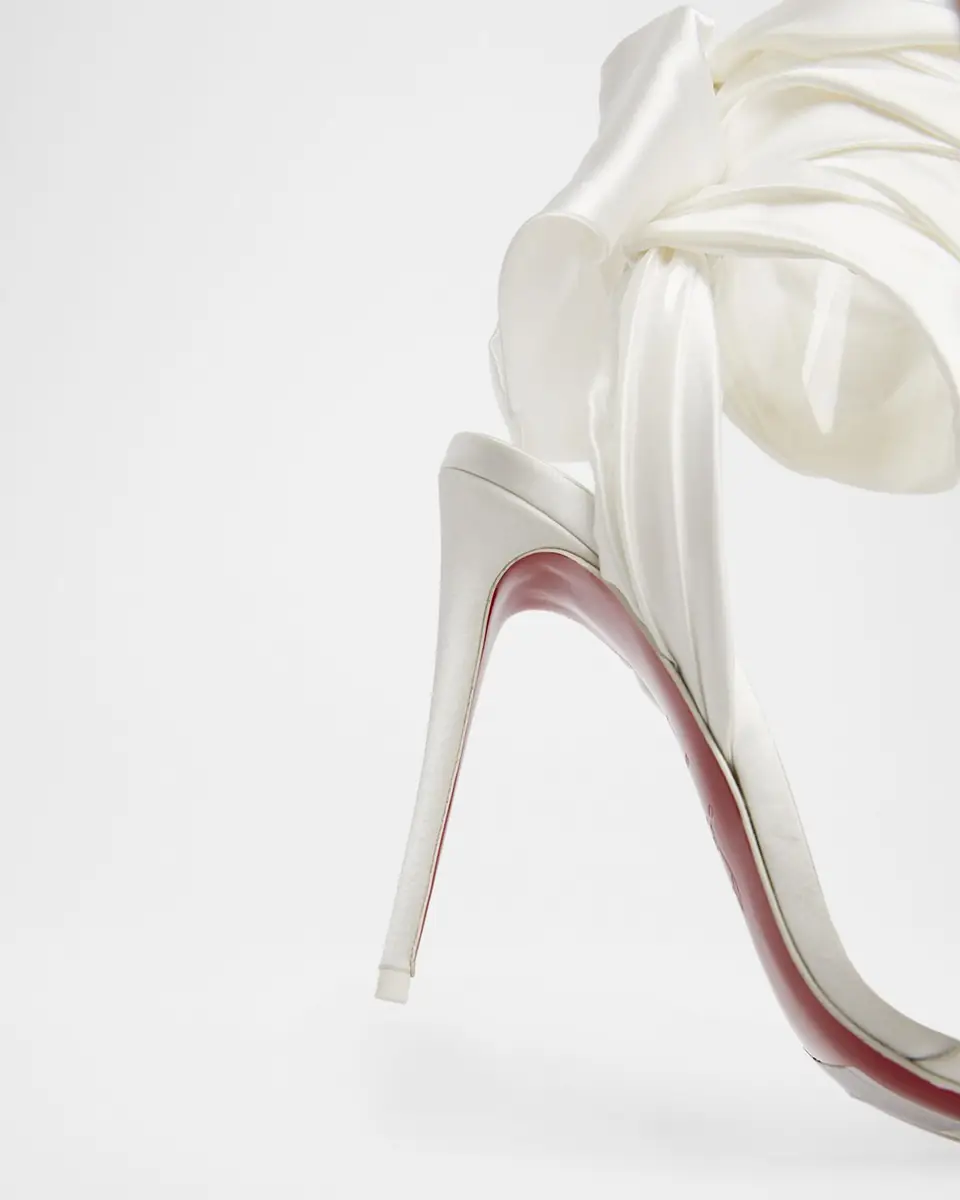 Christian Louboutin 100mm Ribbon Ankle-Wrap Stiletto Sandals | Thumbnail 5 Christian Louboutin 100mm Ribbon Ankle-Wrap Stiletto Sandals | Thumbnail 5