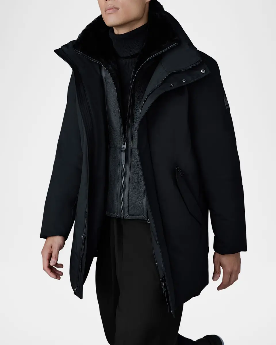 Mackage Men's Sullivan Mid-Length Jacket with Shearling | Thumbnail 5 Mackage Men's Sullivan Mid-Length Jacket with Shearling | Thumbnail 5