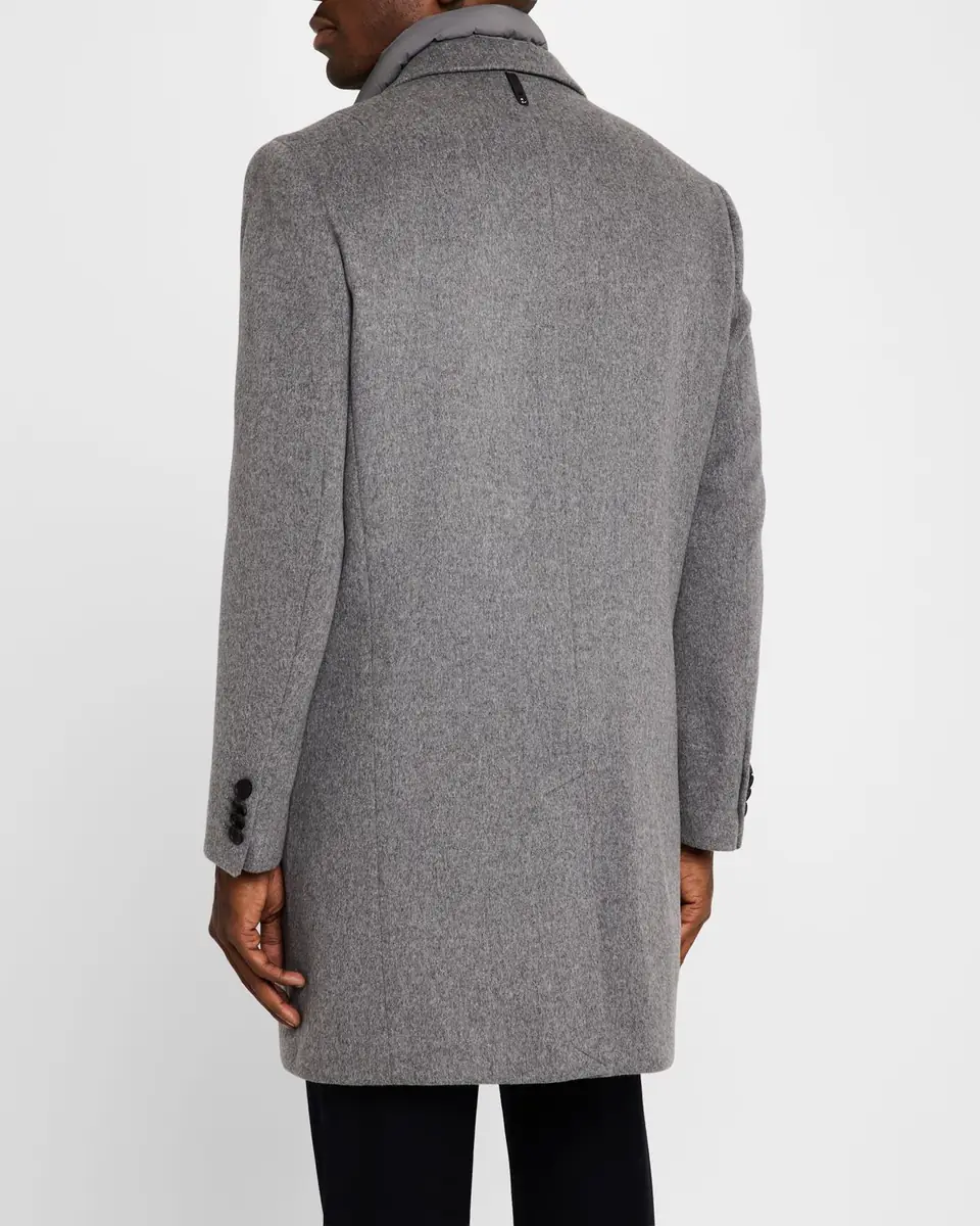 Mackage Men's Wool Topcoat with Removable Down Bib | Thumbnail 3