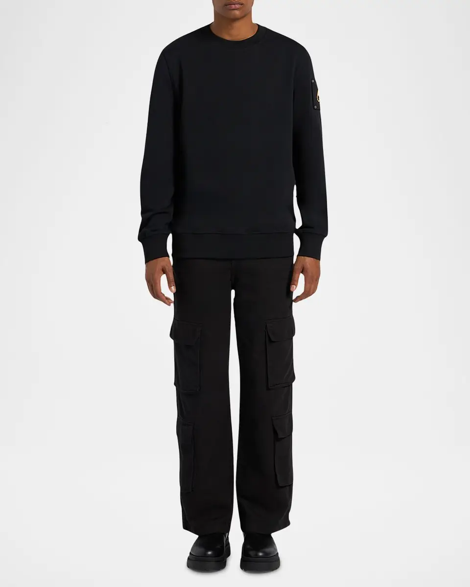 Moose Knuckles Men's Snyder Metal Logo Sweatshirt | Thumbnail 2