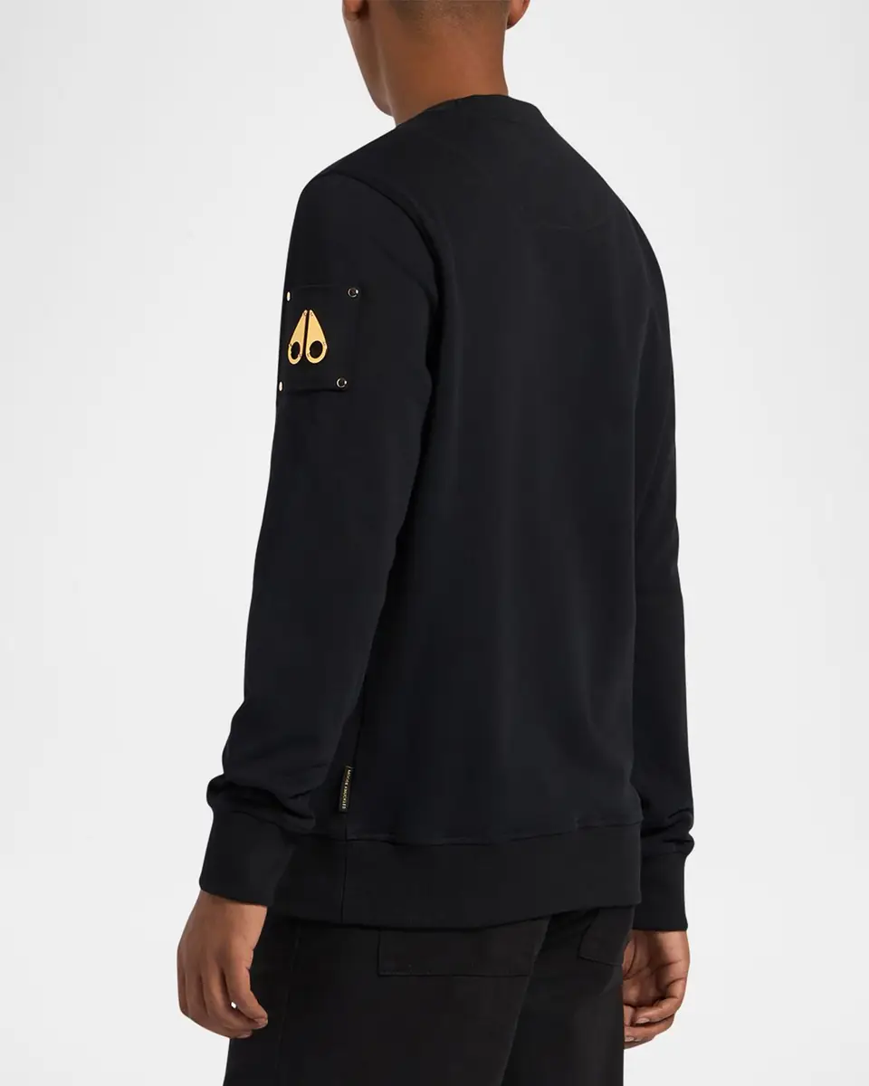 Moose Knuckles Men's Snyder Metal Logo Sweatshirt | Thumbnail 3