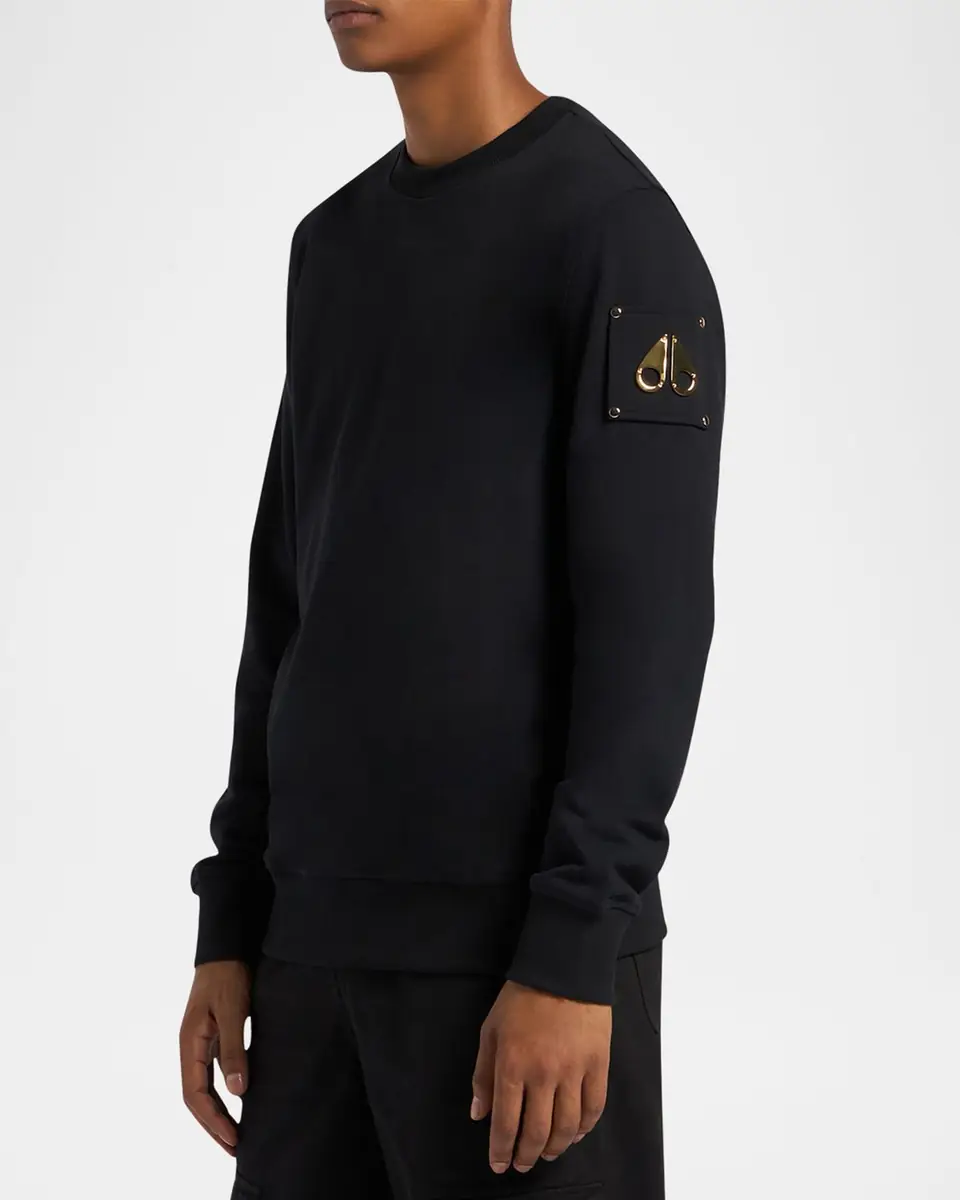 Moose Knuckles Men's Snyder Metal Logo Sweatshirt | Thumbnail 4