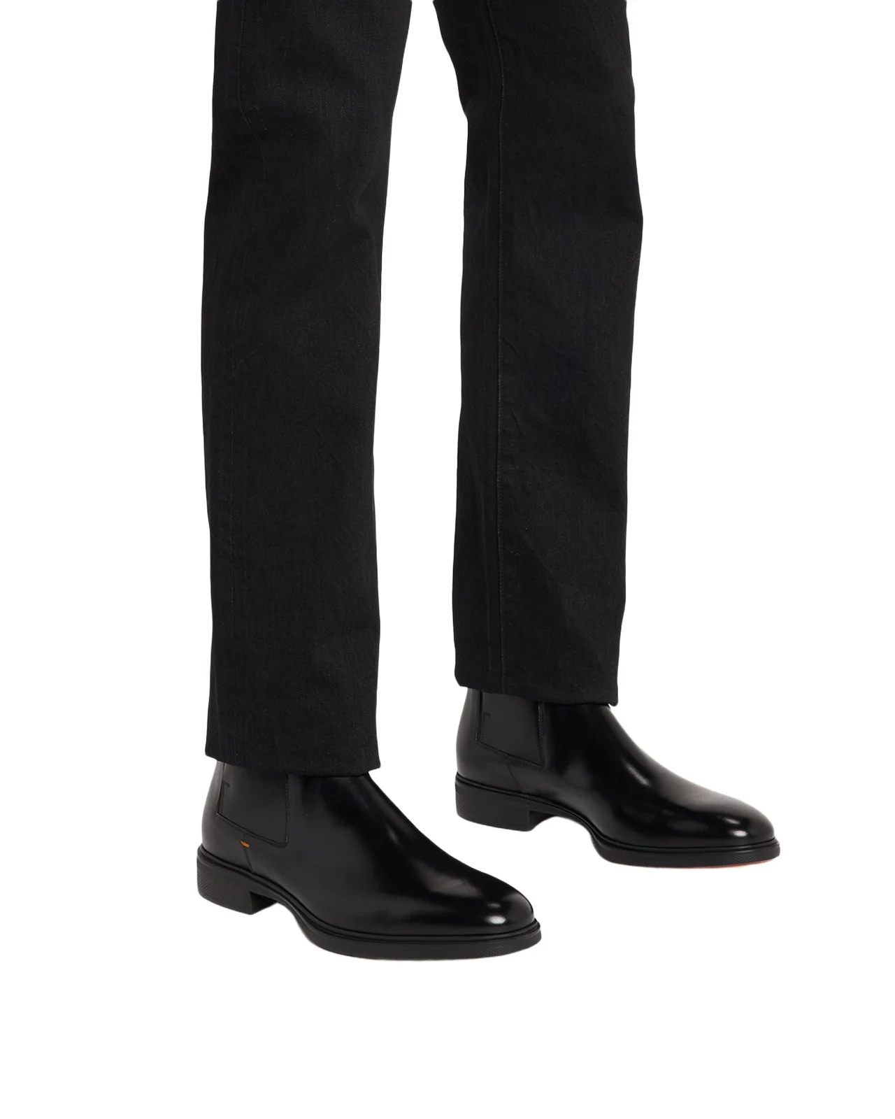 Santoni Men's Leather Chelsea Boots
