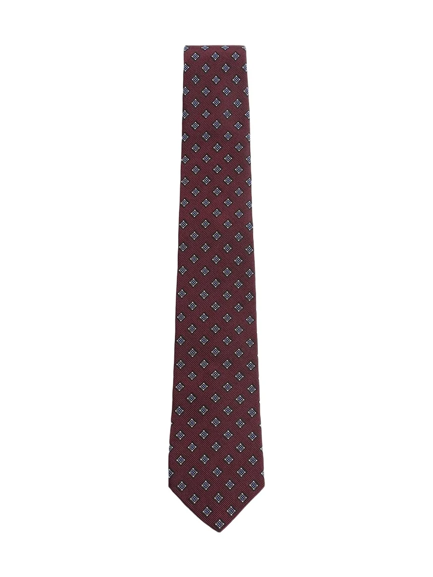 Men's Valentie Micro-Check Silk Tie Men's Valentie Micro-Check Silk Tie