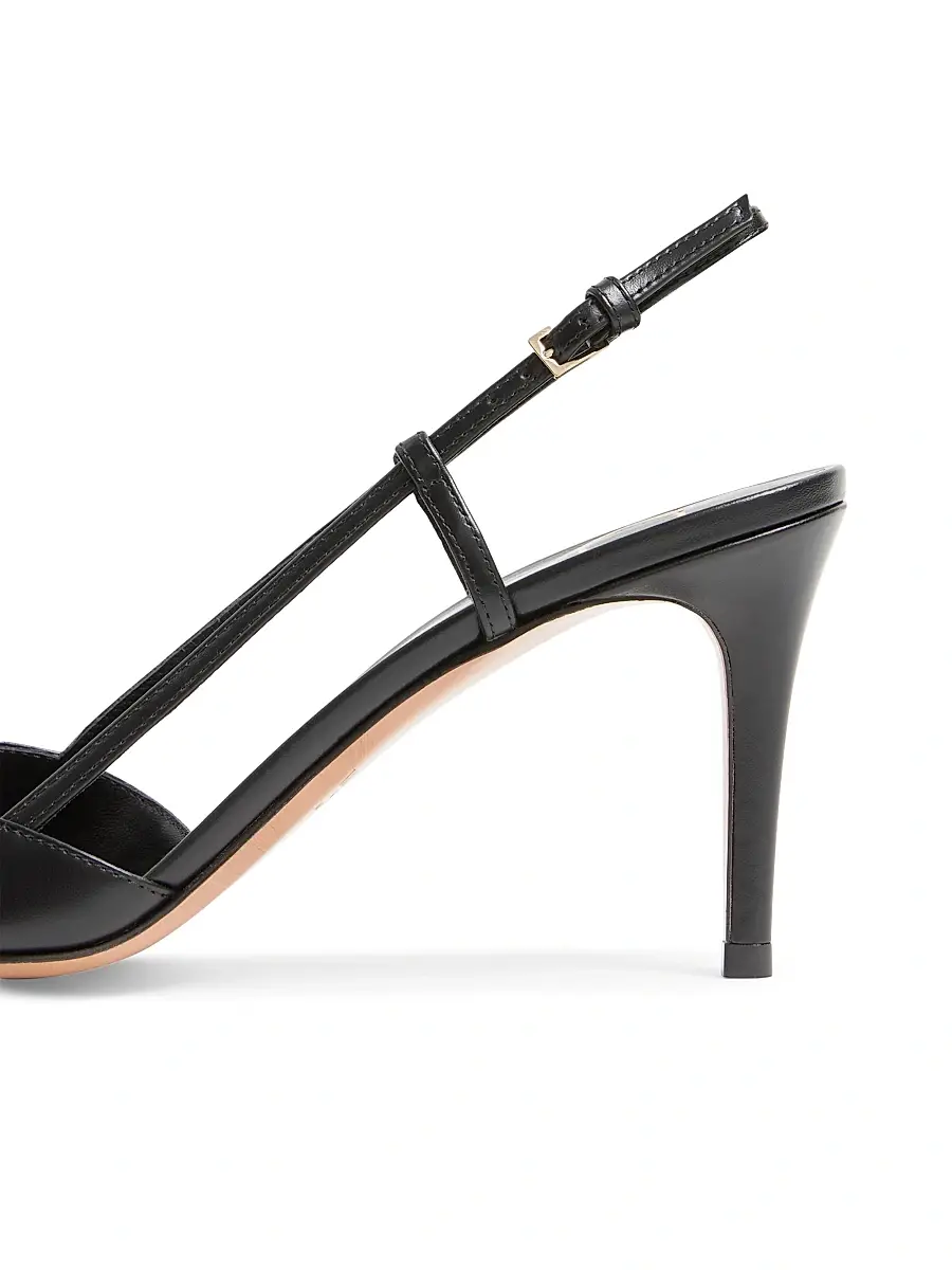 Valentino Women's VLogo Signature Calfskin 80MM Slingback Pumps | Thumbnail 6 Valentino Women's VLogo Signature Calfskin 80MM Slingback Pumps | Thumbnail 6