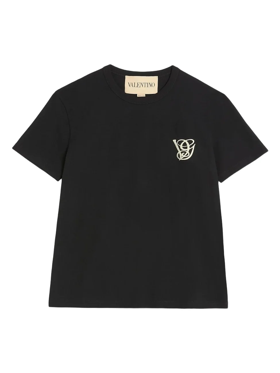 Men's Cotton T-Shirt with VG Patch - Black Men's Cotton T-Shirt with VG Patch - Black