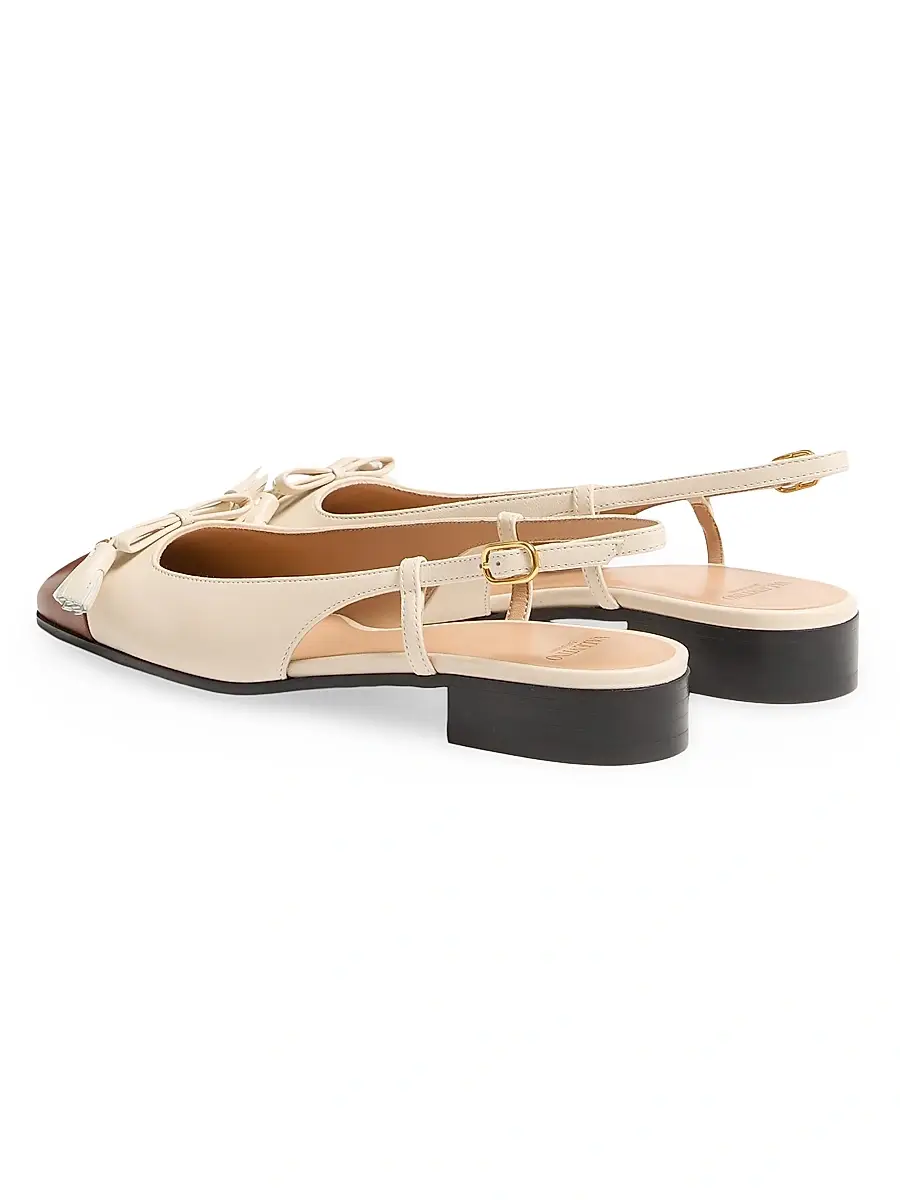 Valentino Women's Valet Du Roi Kid Slingback Ballerinas 25MM | Thumbnail 3