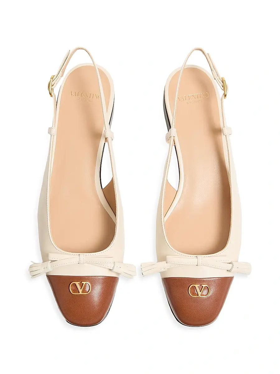 Valentino Women's Valet Du Roi Kid Slingback Ballerinas 25MM | Thumbnail 4