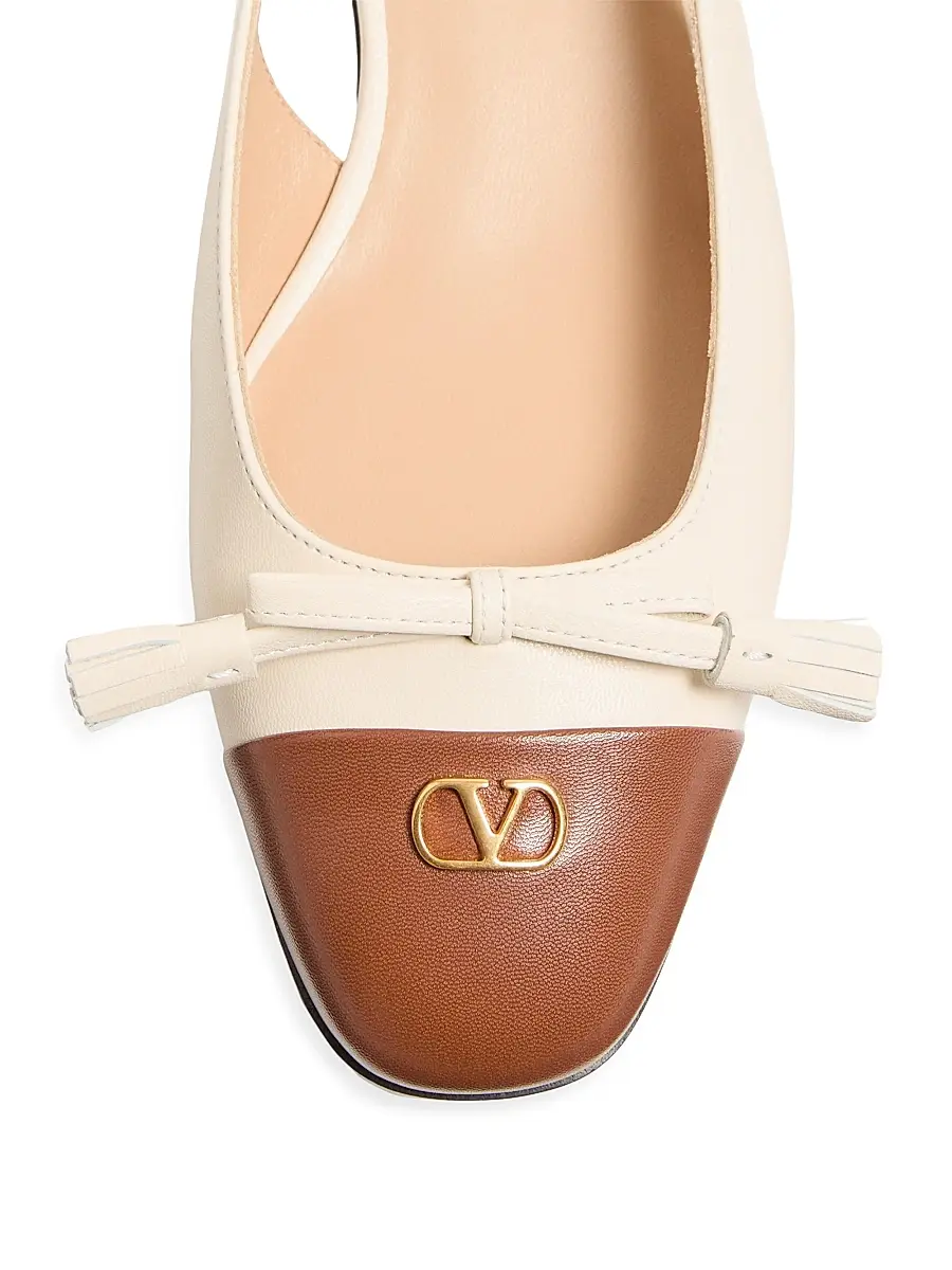 Valentino Women's Valet Du Roi Kid Slingback Ballerinas 25MM | Thumbnail 5