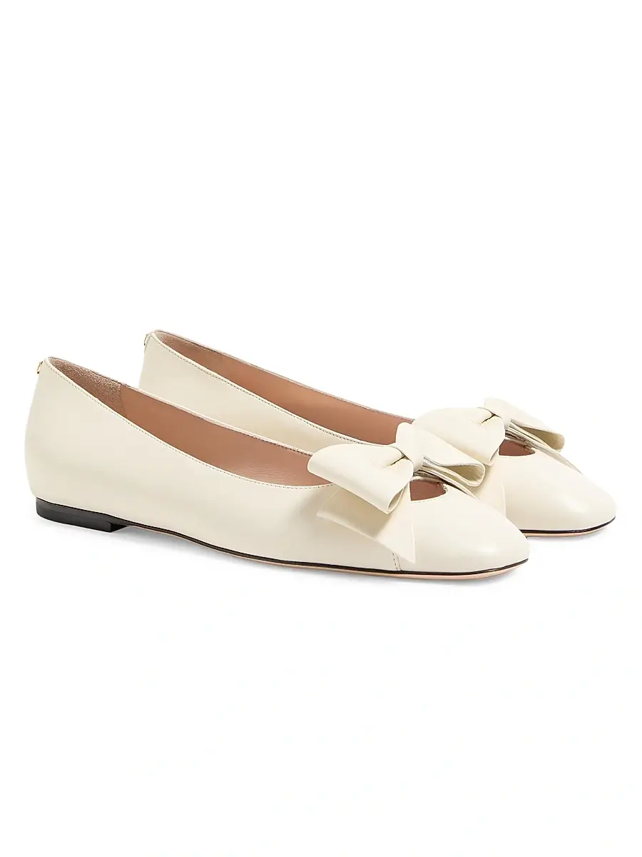 Valentino Women's Bowow Kidskin Ballerinas | Thumbnail 2 Valentino Women's Bowow Kidskin Ballerinas | Thumbnail 2