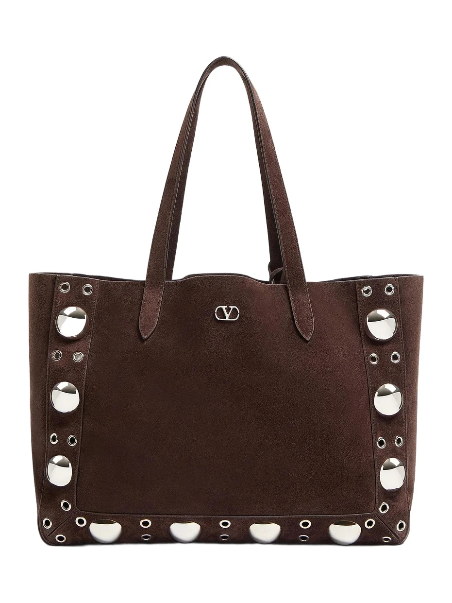 Valentino Women's Medium Nellcôte Suede Shopping Bag